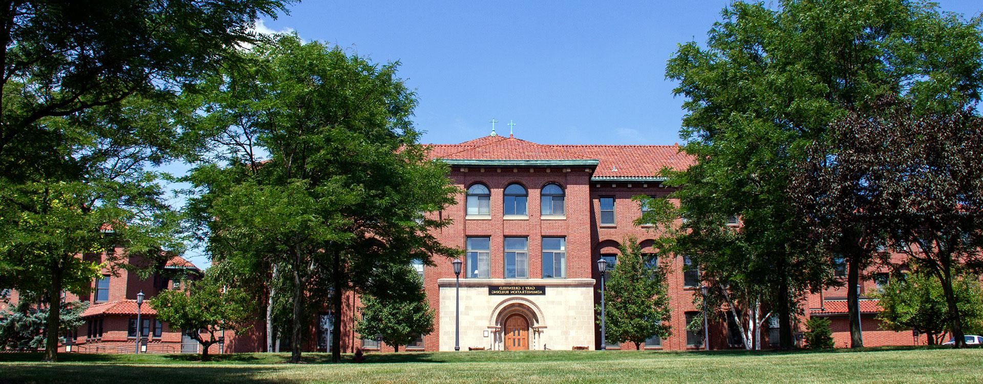 Greenfield Building in summer